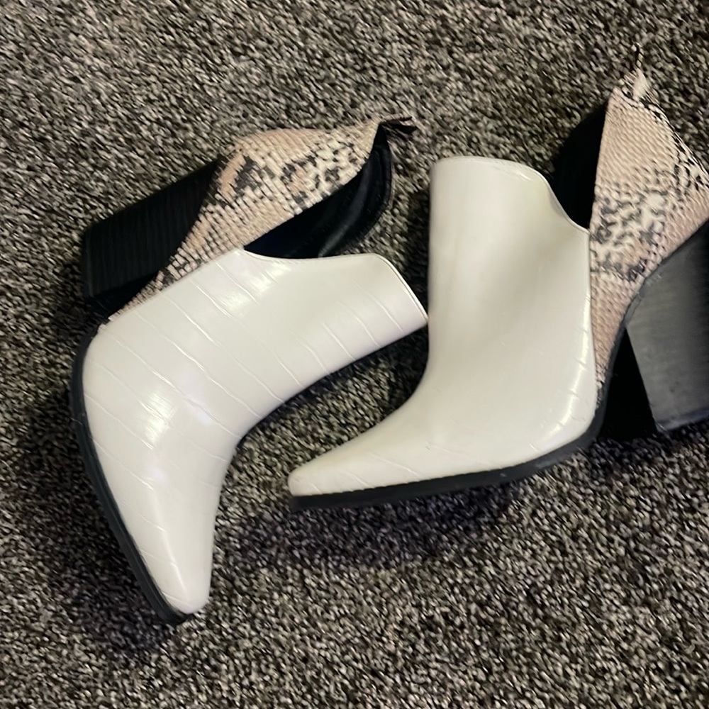 Snake skin boots